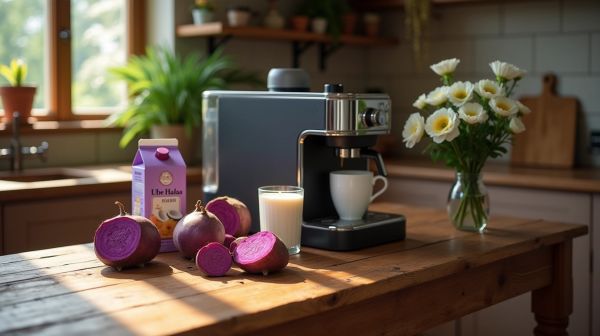 Gesund und lecker: So bereitest du deinen Ube Latte zu
